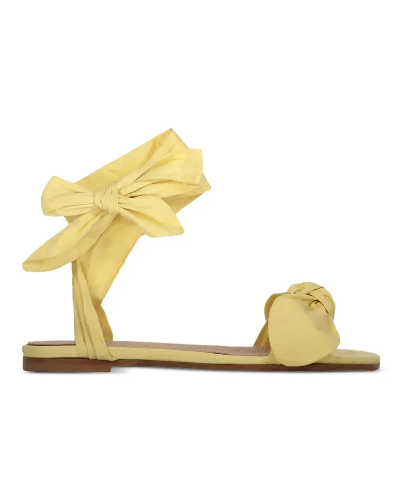 RED Valentino Gewickelte Sandalen mit Schleife - Gelb Gelb