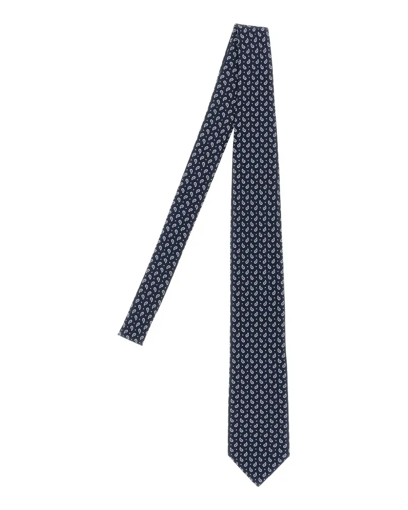 Brioni Krawatte mit Mikro-Paisley-Print - Blau Blau