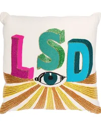 Jonathan Adler LSD Kissen mit Perlen 50cm Nude