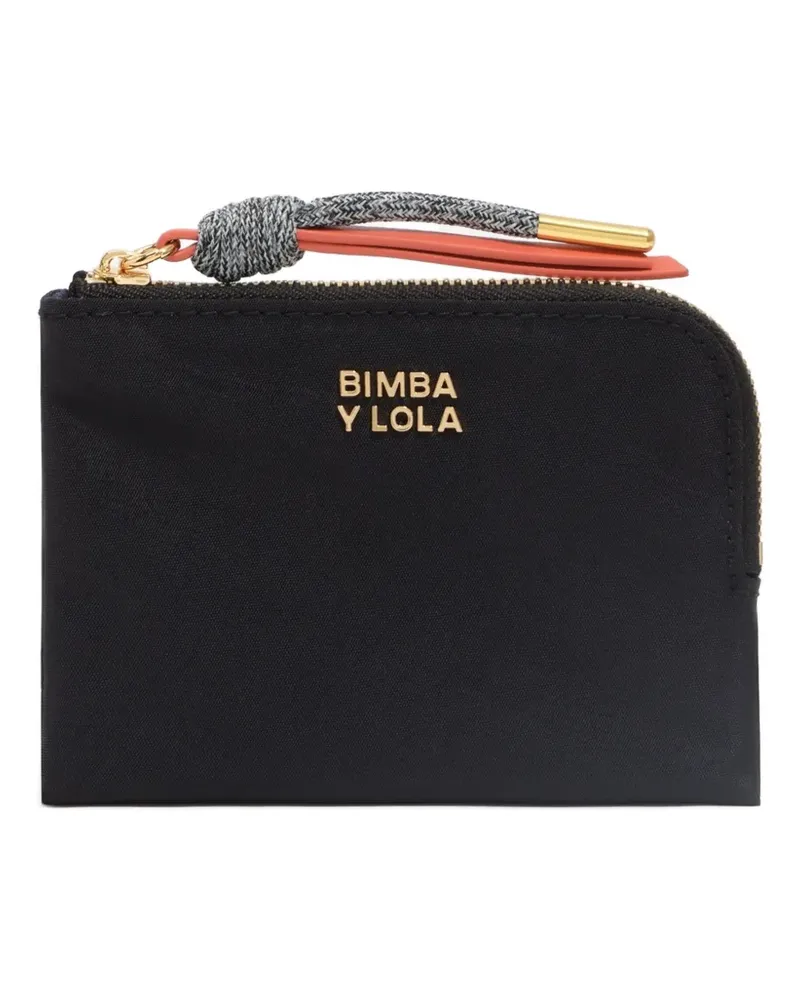 BIMBA Y LOLA Portemonnaie mit Logo - Schwarz Schwarz