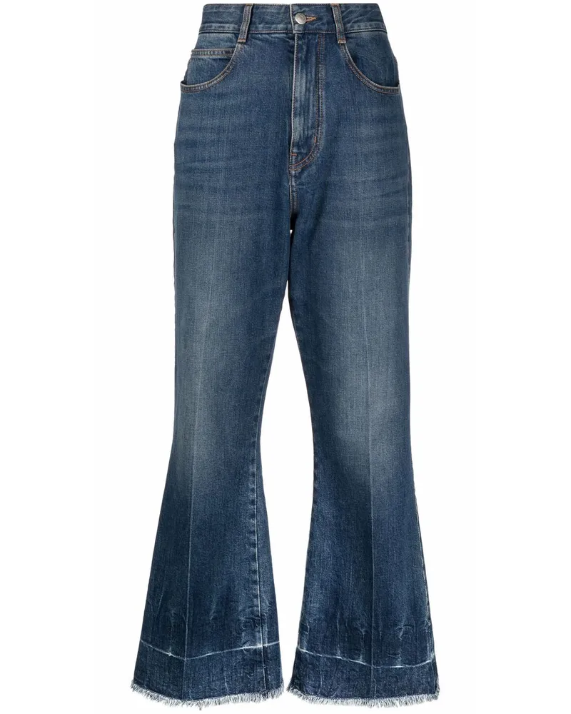 Stella McCartney The 90s Cropped-Jeans - Blau Blau
