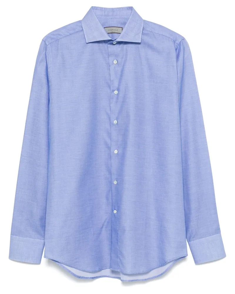 Canali Klassisches Hemd - Blau Blau