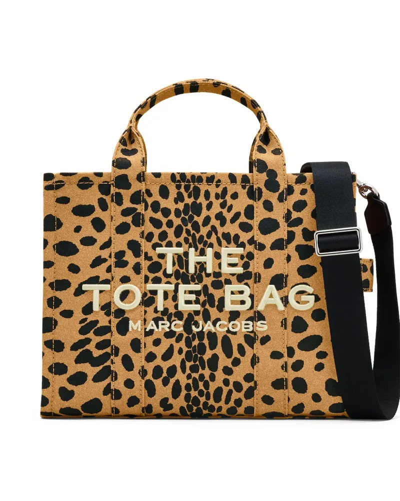 Marc Jacobs The Medium Cheetah Tote Bag aus Canvas - Nude Nude
