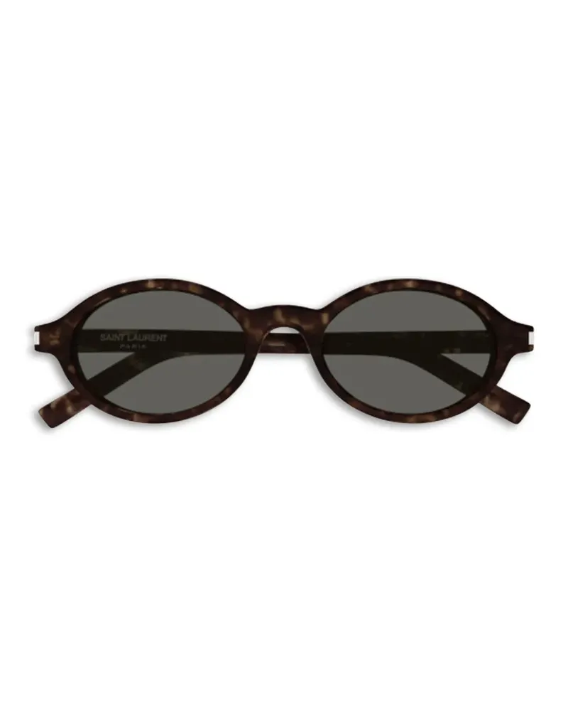 Saint Laurent Jeanne round-frame sunglasses - Braun Braun