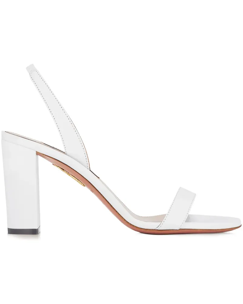 Aquazzura So Nude Sandalen 85mm - Weiß Weiß