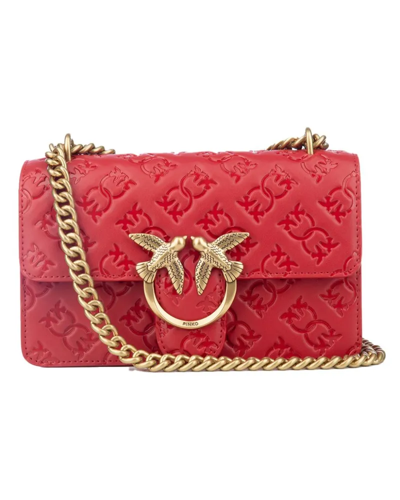 Pinko Mini Love One Umhängetasche - Rot Rot
