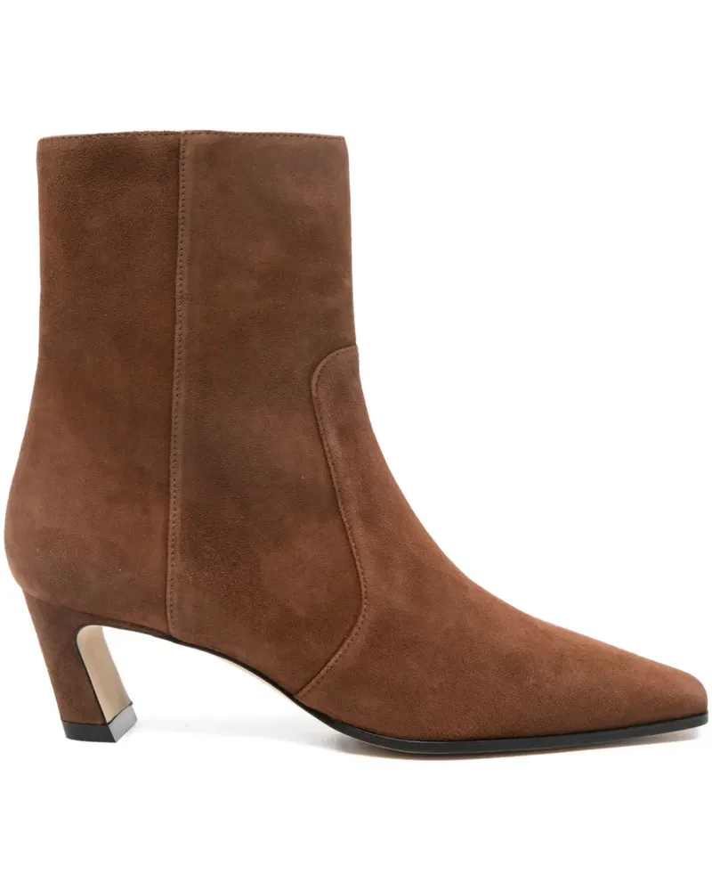 Stuart Weitzman Stiefel mit eckiger Kappe 55mm - Braun Braun