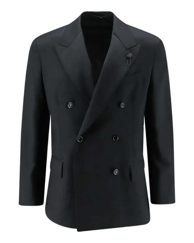 LARDINI double-breasted blazer - Schwarz Schwarz