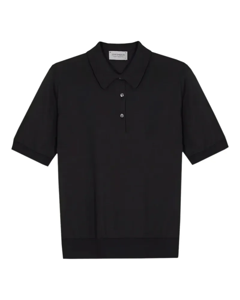 John Smedley Kurzärmeliges Oakman Poloshirt - Blau Blau