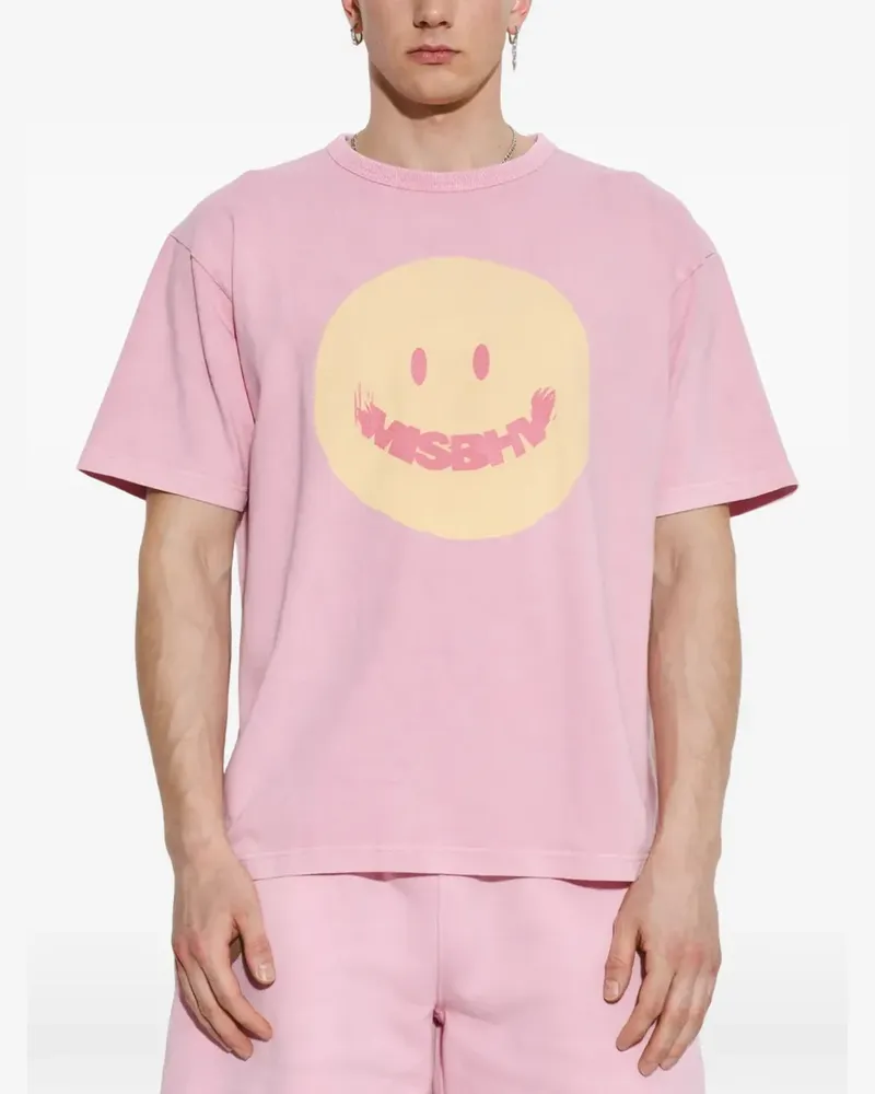 MISBHV crew-neck T-shirt - Rosa Rosa
