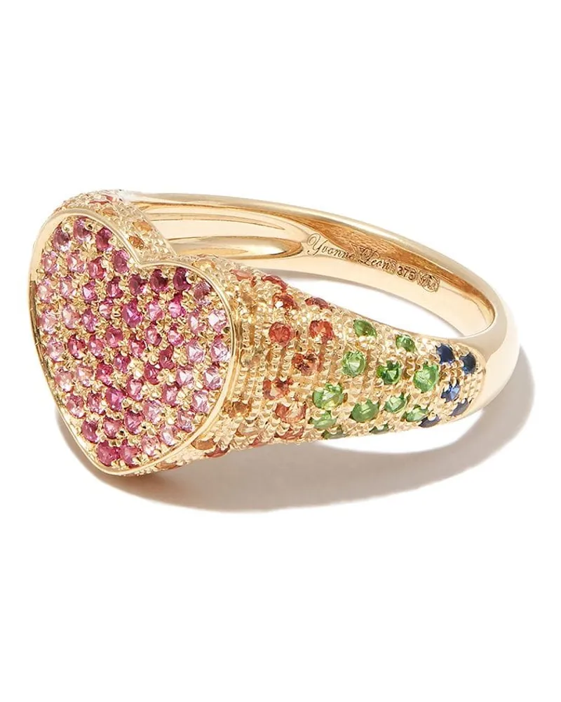 Yvonne Léon 9kt Gelbgoldring mit Diamanten Gelb