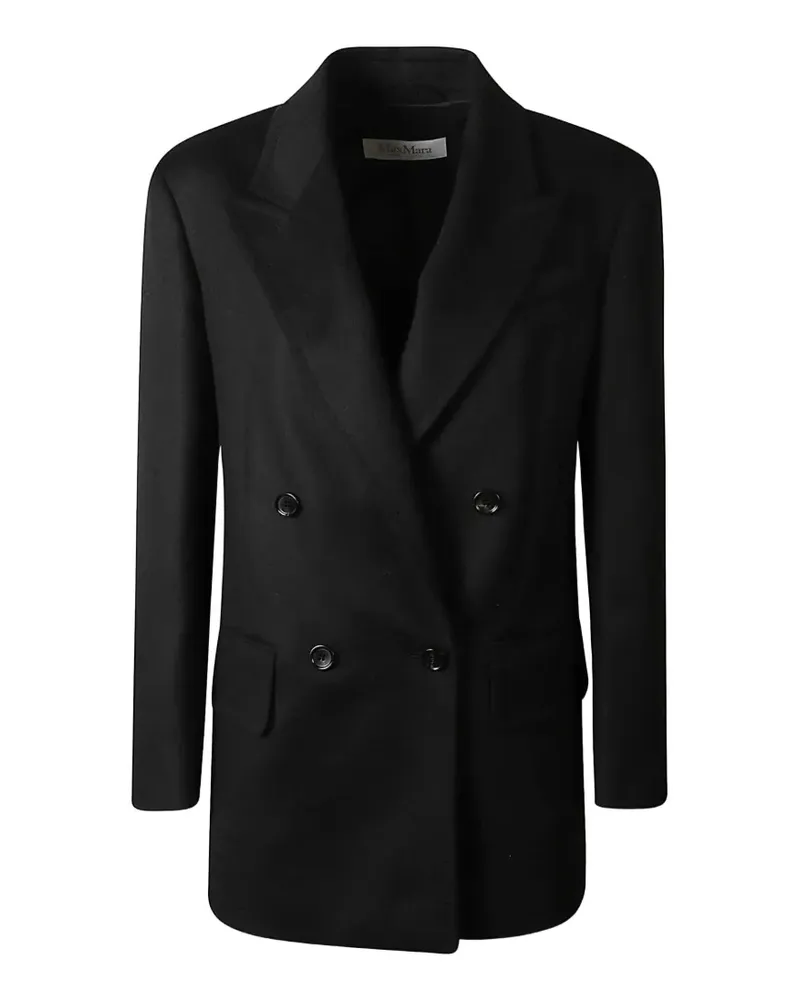 Max Mara double-breasted peak-lapels jacket - Schwarz Schwarz