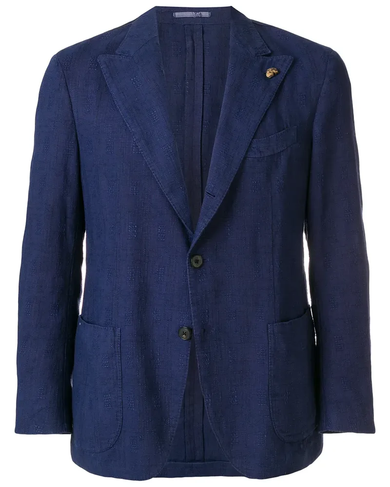 Gabriele Pasini Einreihiges Sakko - Blau Blau