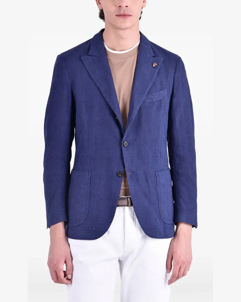 Gabriele Pasini Einreihiges Sakko - Blau Blau