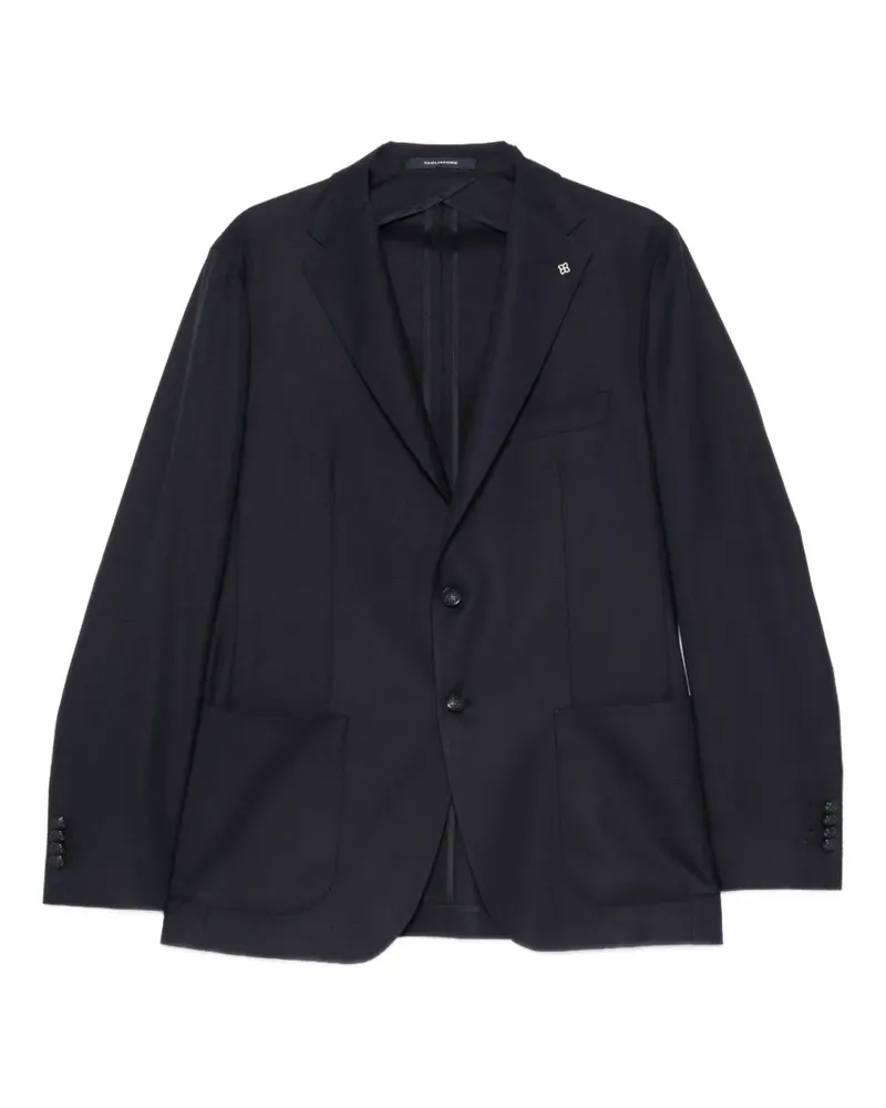 Tagliatore single-breasted wool blazer - Blau Blau
