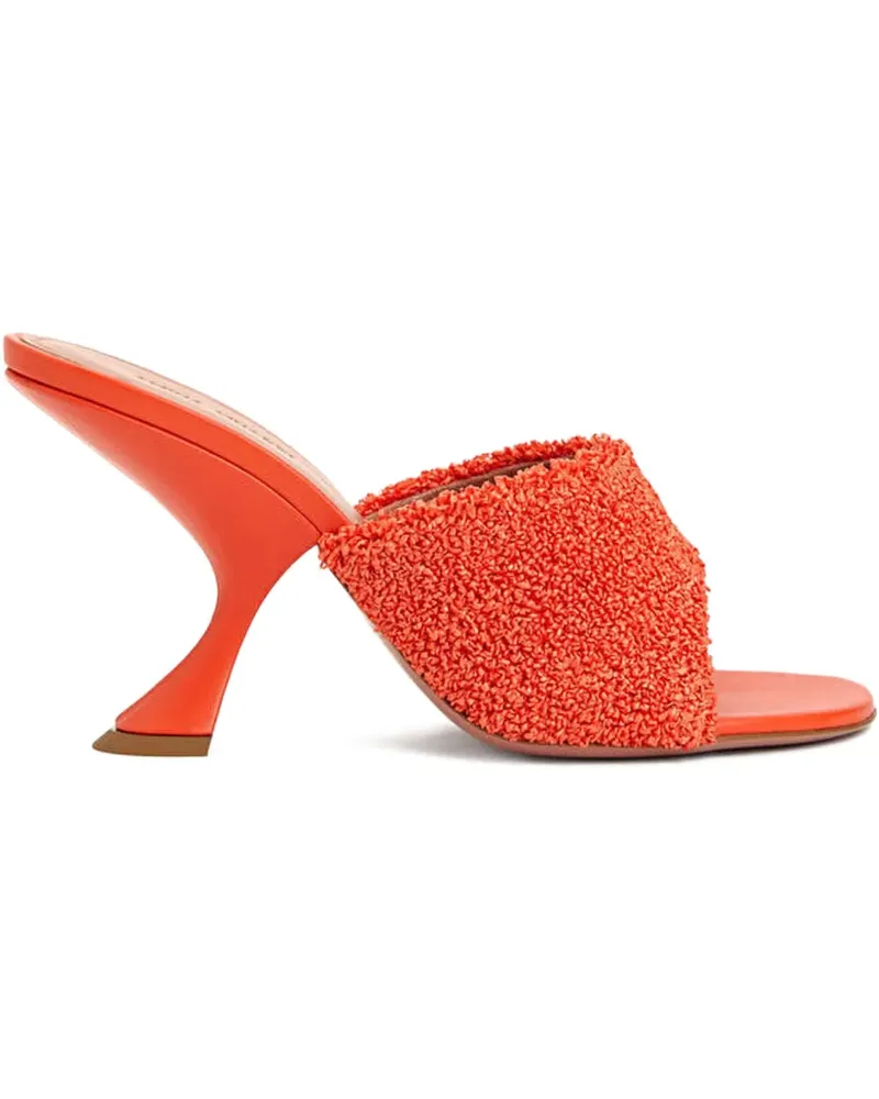 Amina Muaddi Taylor Sandalen mit Design-Absatz 90mm - Orange Orange