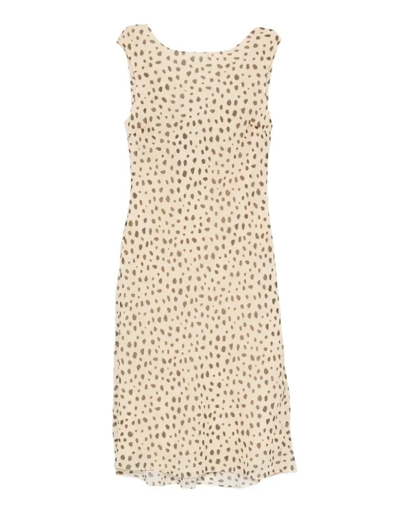 Posse Leo cheetah-print midi dress - Nude Nude