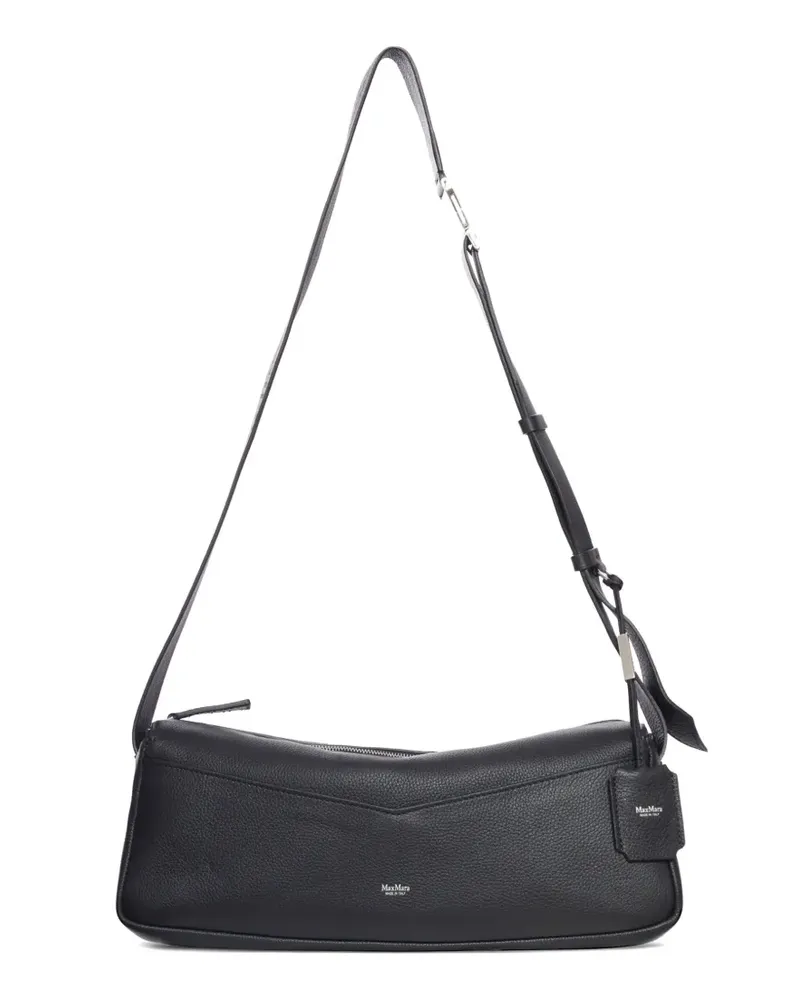 Max Mara zip-fastening leather shoulder bag - Schwarz Schwarz