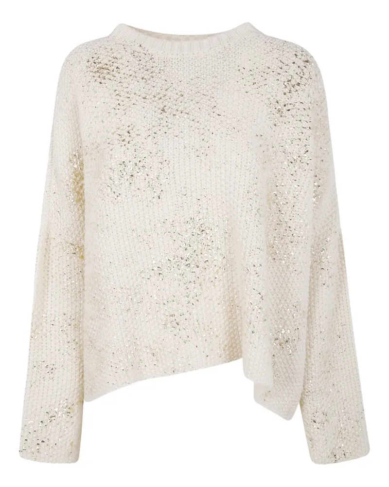 Avant Toi sequin-embellished sweater - Weiß Weiß