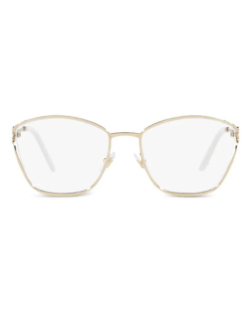 Miu Miu Brille mit geometrischem Gestell - Gold Gold