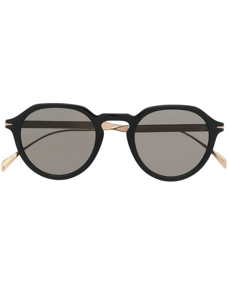 EYEWEAR by DAVID BECKHAM Sonnenbrille mit rundem Gestell - Schwarz Schwarz