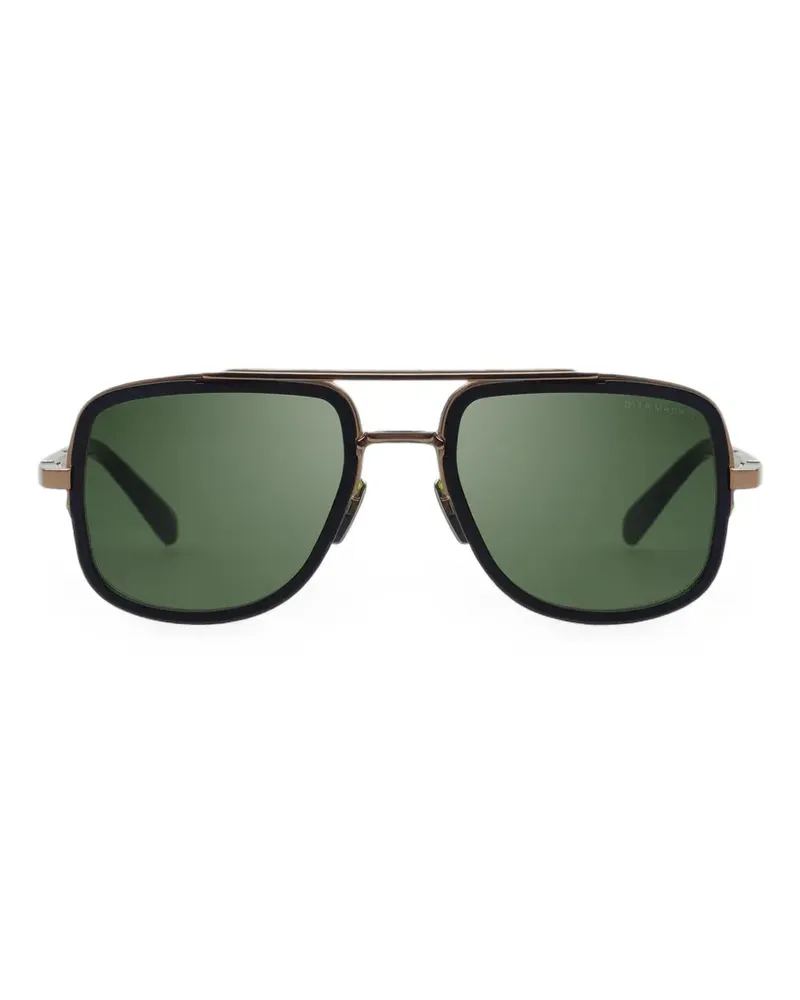 DITA Mach-S double-bridge pilot sunglasses - Schwarz Schwarz