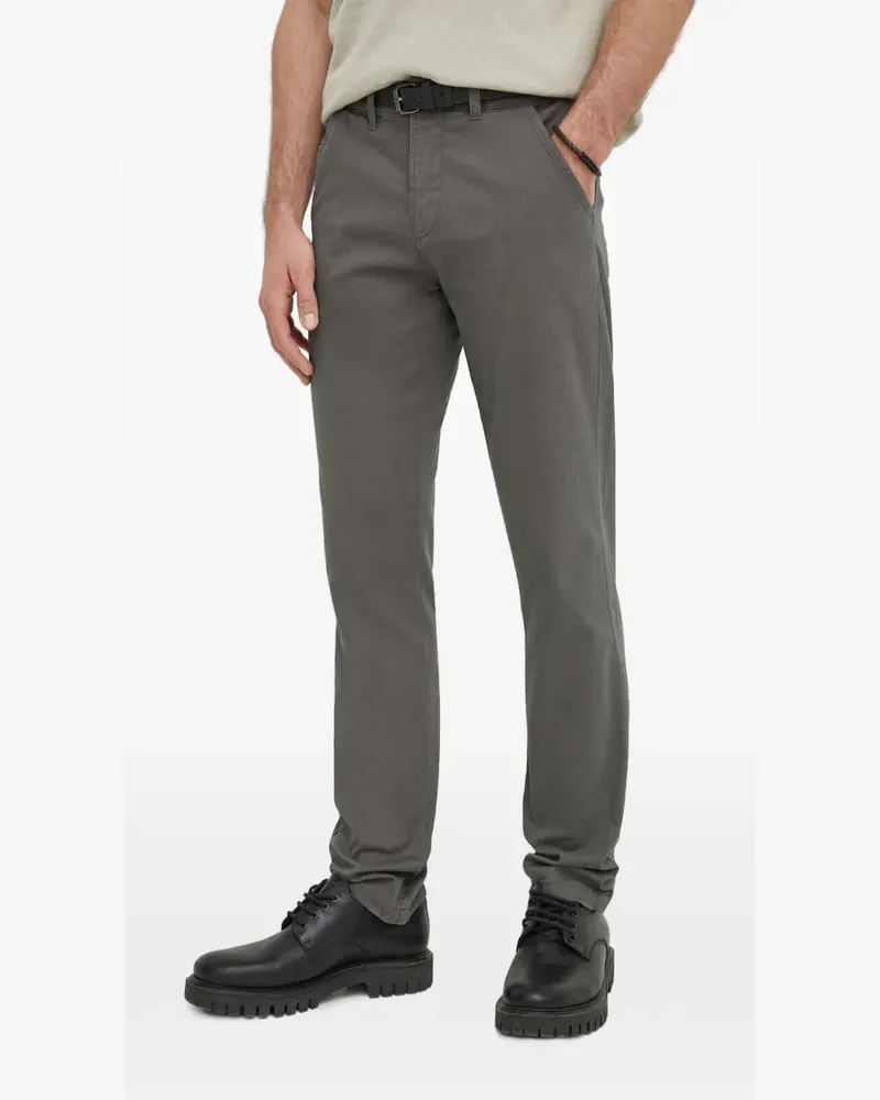 Lindbergh Chino mit Logo-Patch - Grau Grau