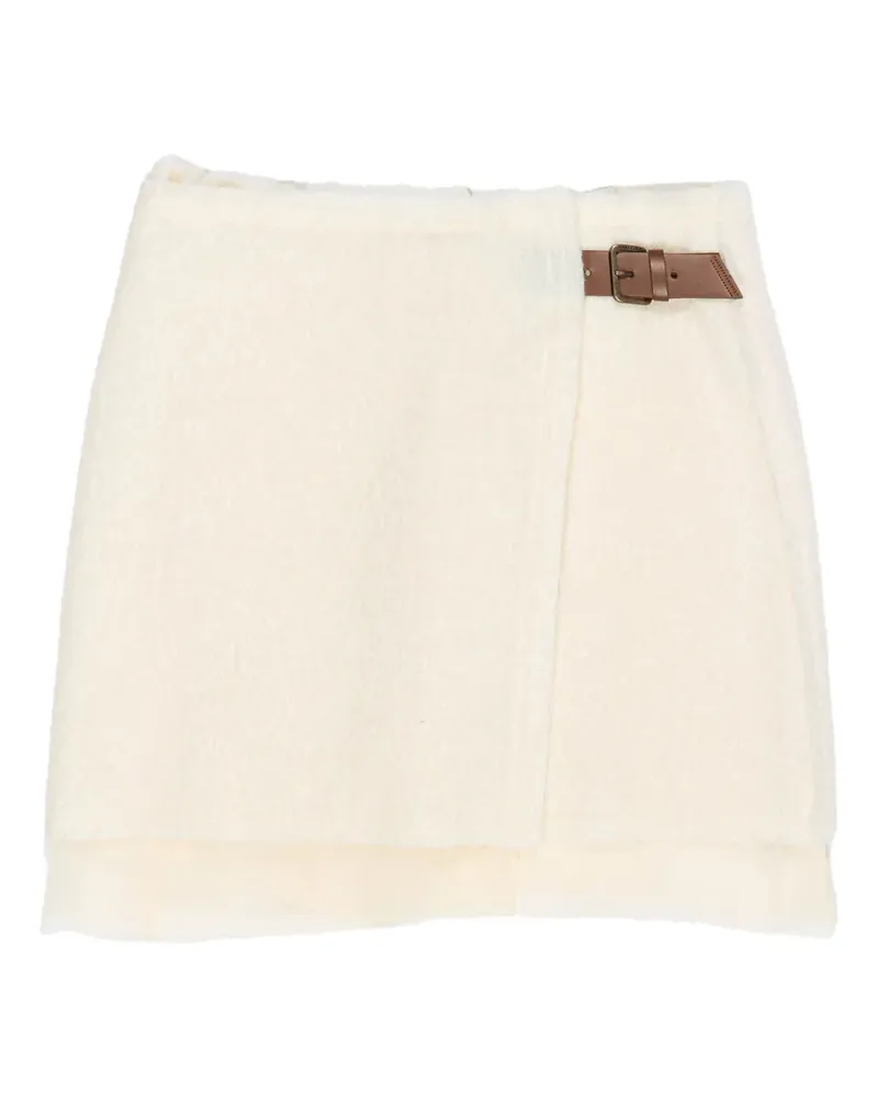 BIMBA Y LOLA Minirock mit ausgefransten Kanten - Nude Nude