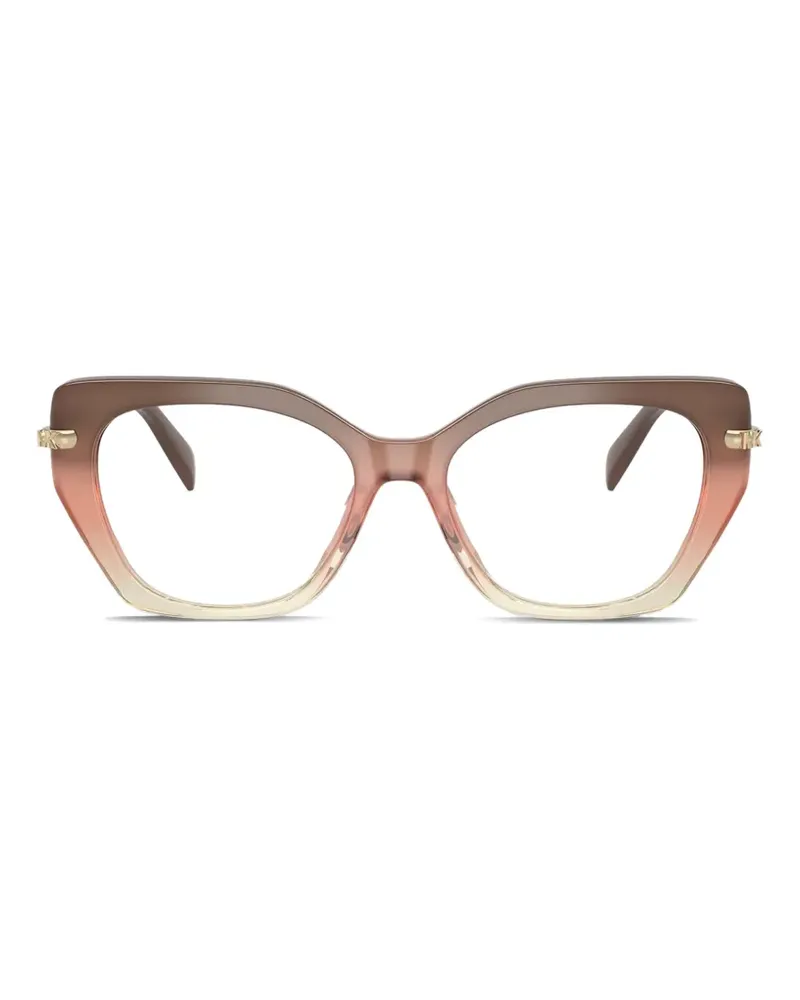 Michael Kors Nashville Brille mit Brauensteg - Braun Braun