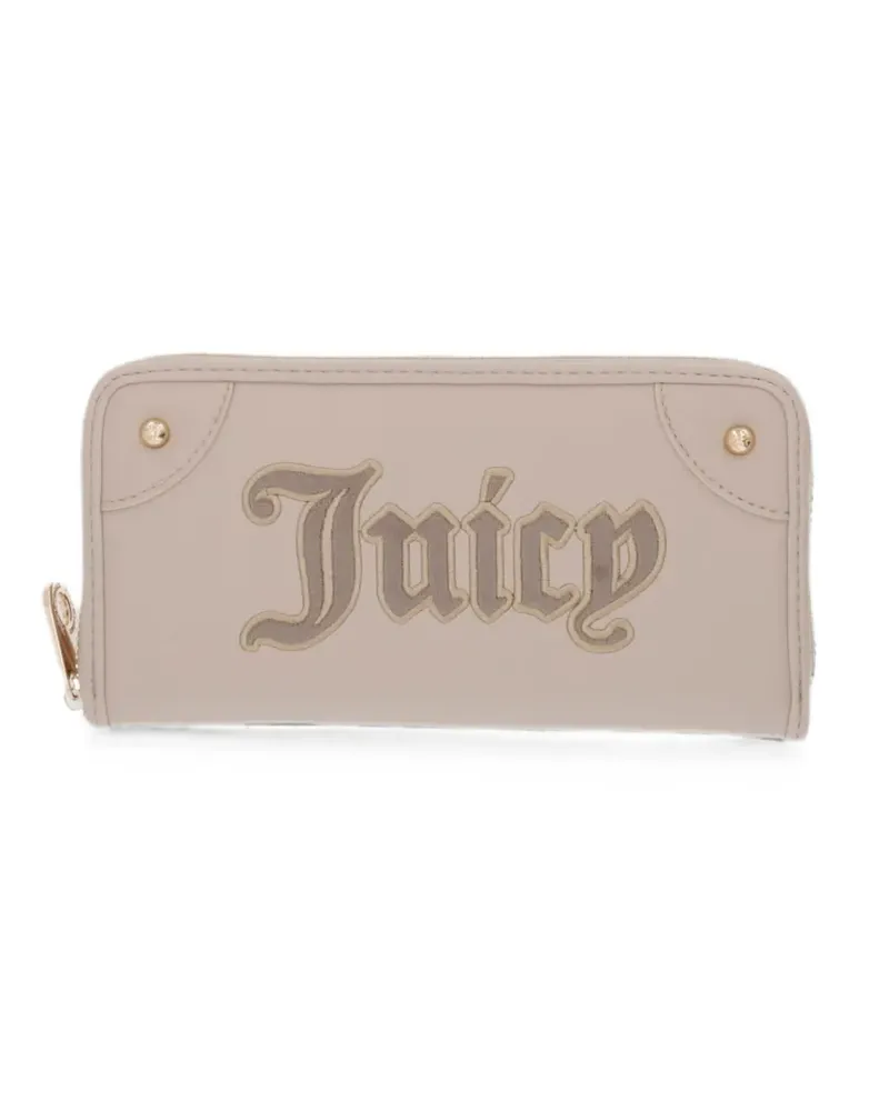 Juicy Couture Candy logo-patch zip-around wallet - Nude Nude