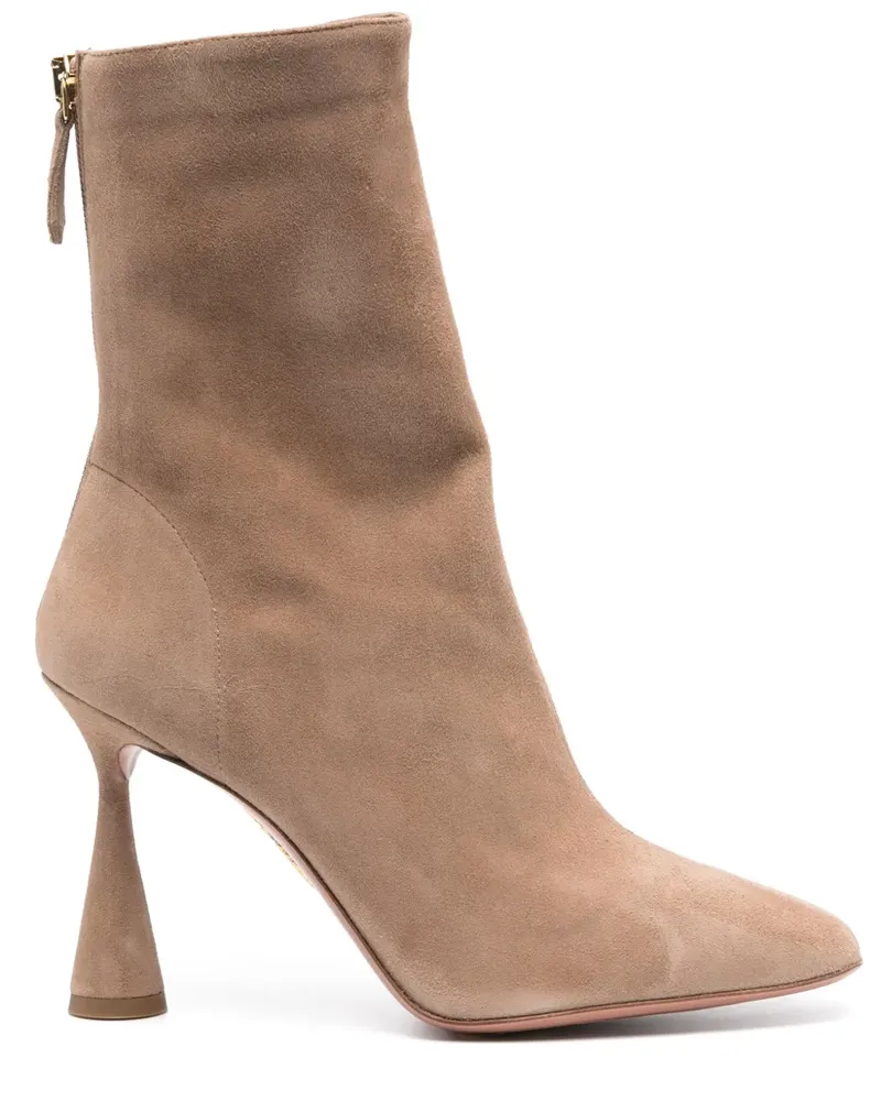 Aquazzura Amore Stiefeletten 10mm - Nude Nude