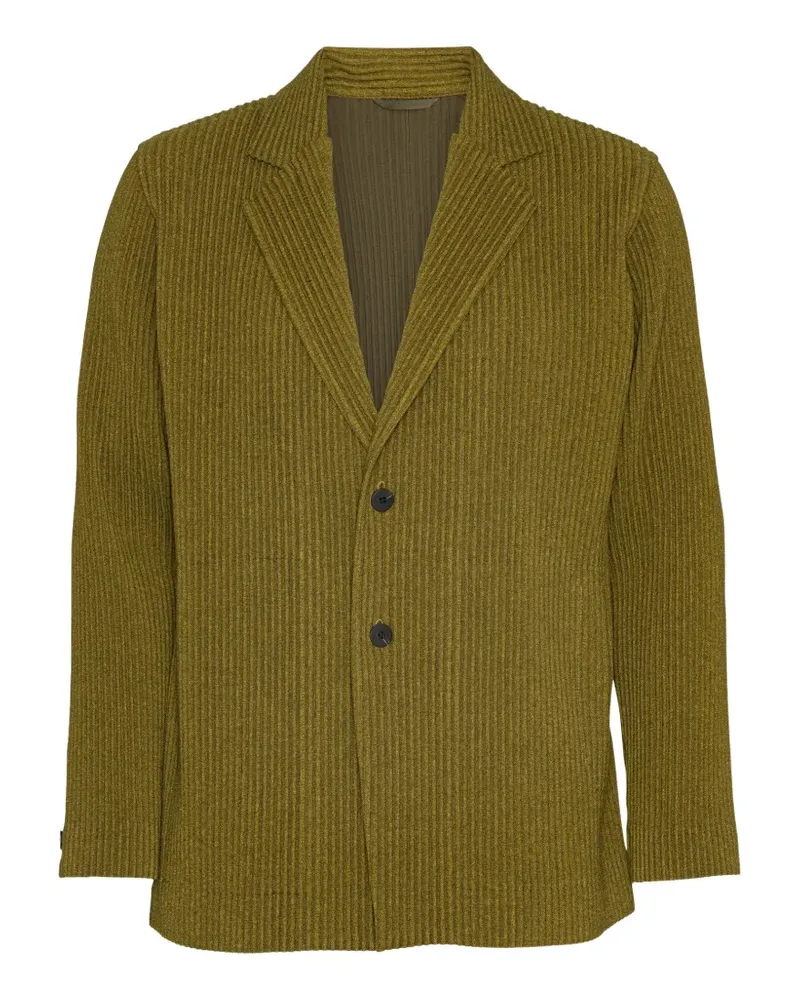 Issey Miyake Jacke mit plissiertem Effekt - Grün Grün