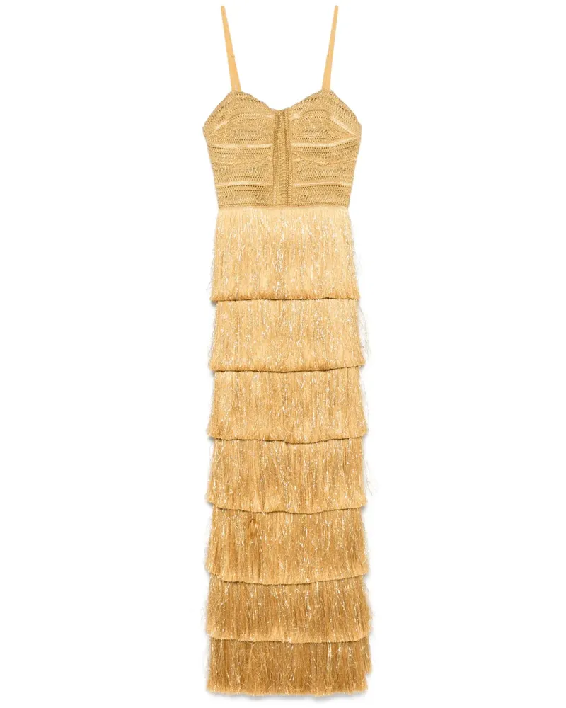 Pat Bo Pampas Abendkleid - Gold Gold