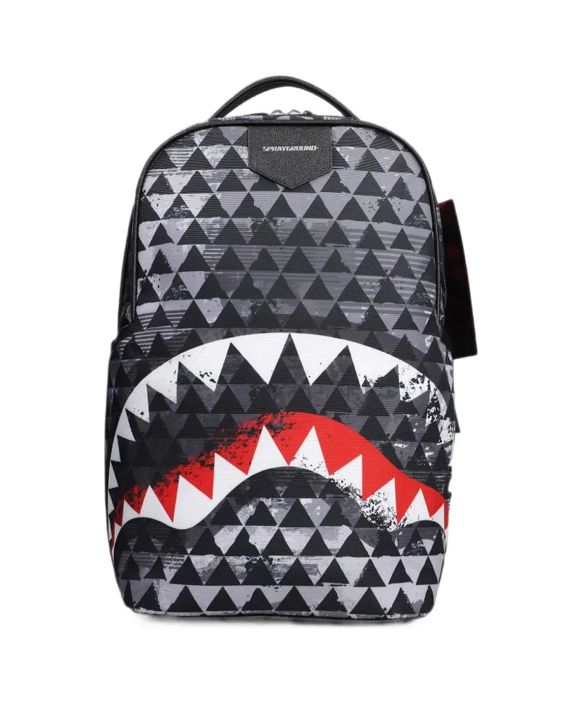 Sprayground Shark Mouth geometric-print backpack - Schwarz Schwarz