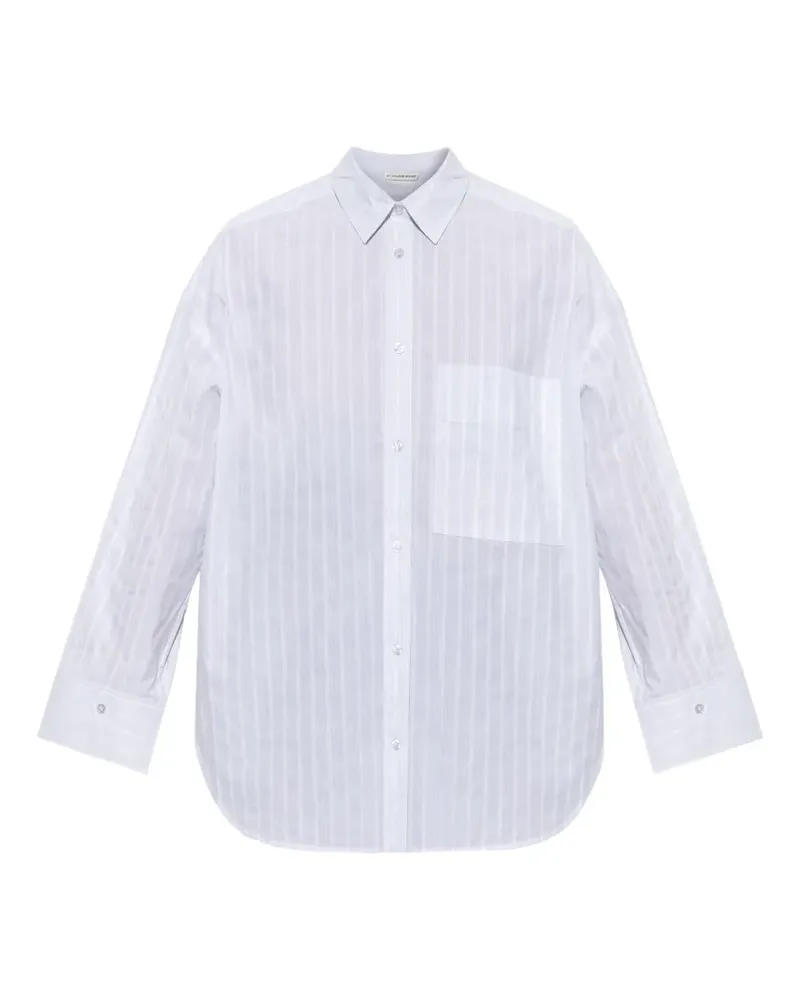 By Malene Birger Derris striped shirt - Weiß Weiß
