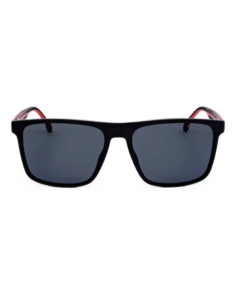 Carrera Sonnenbrille mit eckigem Gestell - Schwarz Schwarz