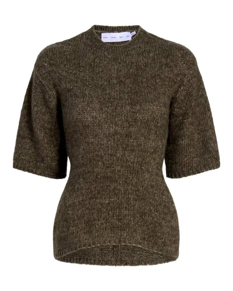 Proenza Schouler Kurzärmeliger Dana Pullover - Braun Braun