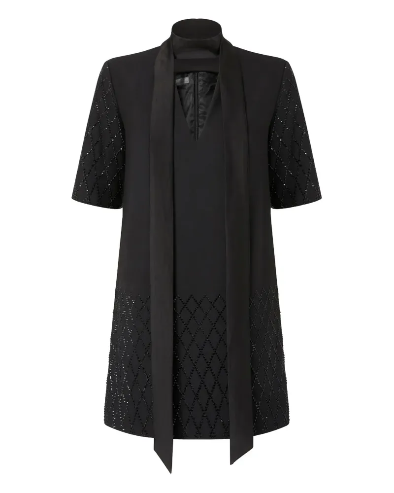 Pinko Verziertes Minikleid - Schwarz Schwarz