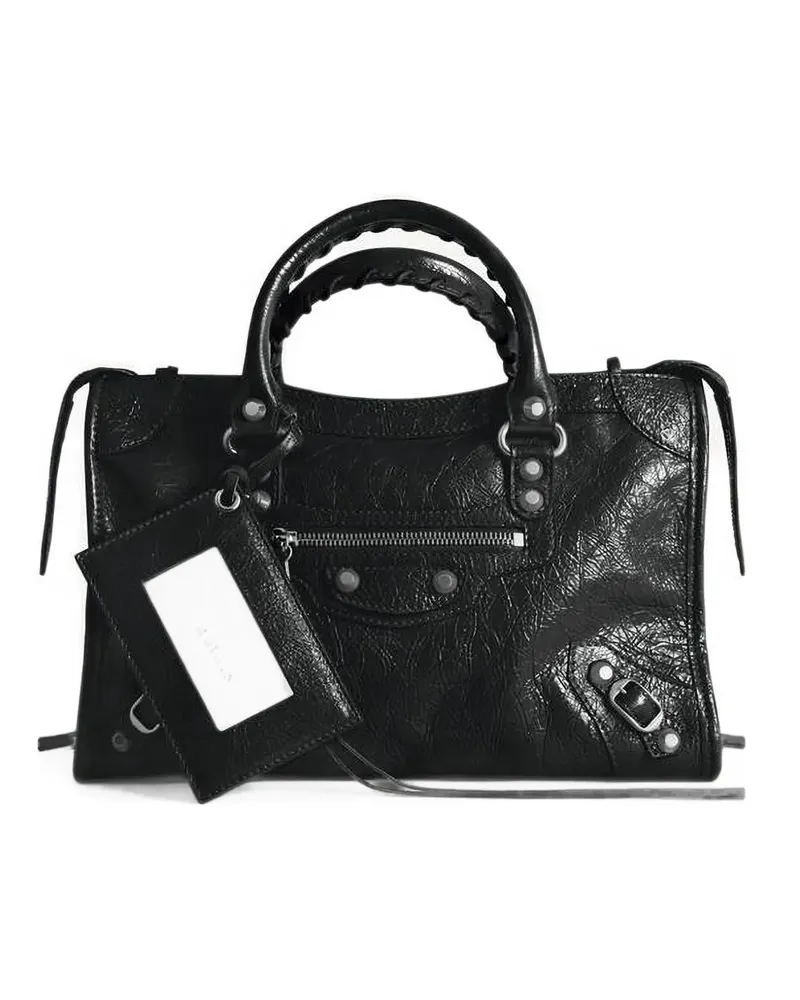 Balenciaga Kleine Le City Handtasche - Schwarz Schwarz