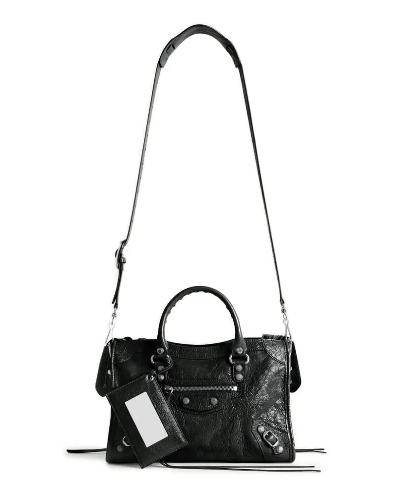 Balenciaga Kleine Le City Tasche - Schwarz Schwarz