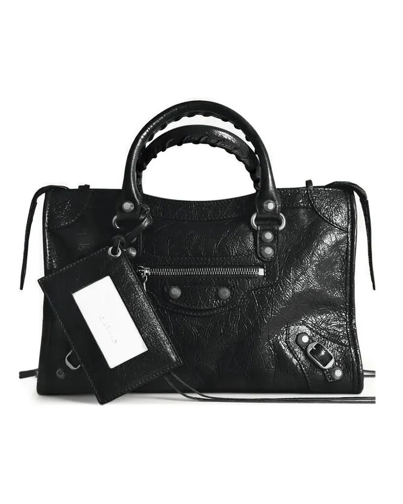 Balenciaga Kleine Le City Handtasche - Schwarz Schwarz
