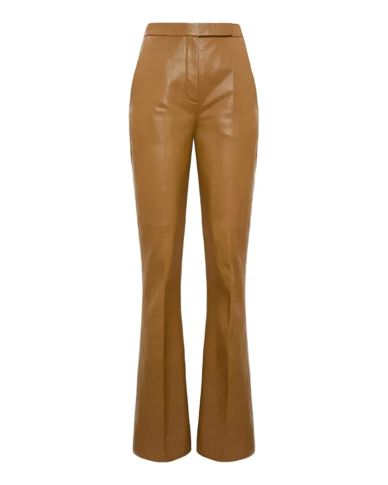 Dorothee Schumacher Lederhose mit Bügelfalte - Braun Braun