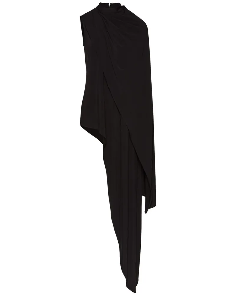 Magda Butrym Minikleid mit drapierten Akzenten - Schwarz Schwarz