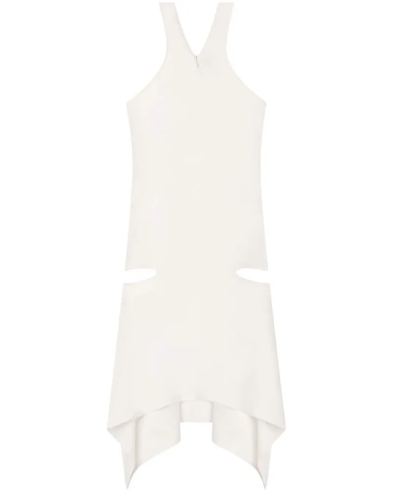 Courrèges Minikleid mit Cut-Out - Weiß Weiß