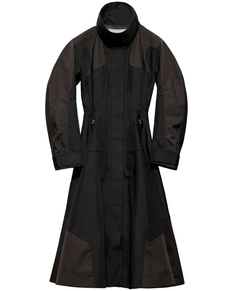 Prada Einreihiger Mantel - Schwarz Schwarz