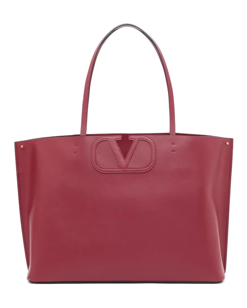 Valentino Garavani Fill Me calfskin shopping bag - Rot Rot