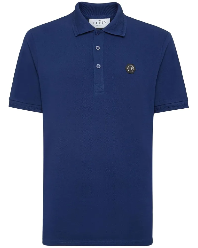 Philipp Plein Gothic Plein Poloshirt - Blau Blau