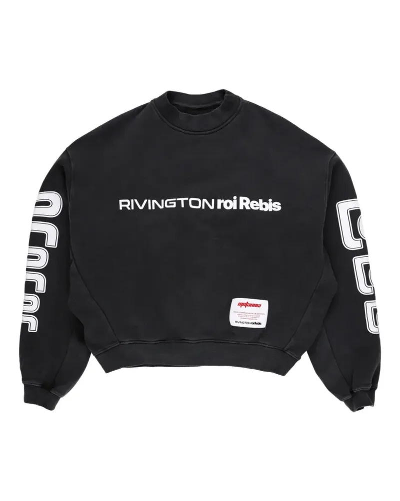 RRR123 Metanoia USO CVA Sweatshirt mit rundem Ausschnitt - Schwarz Schwarz