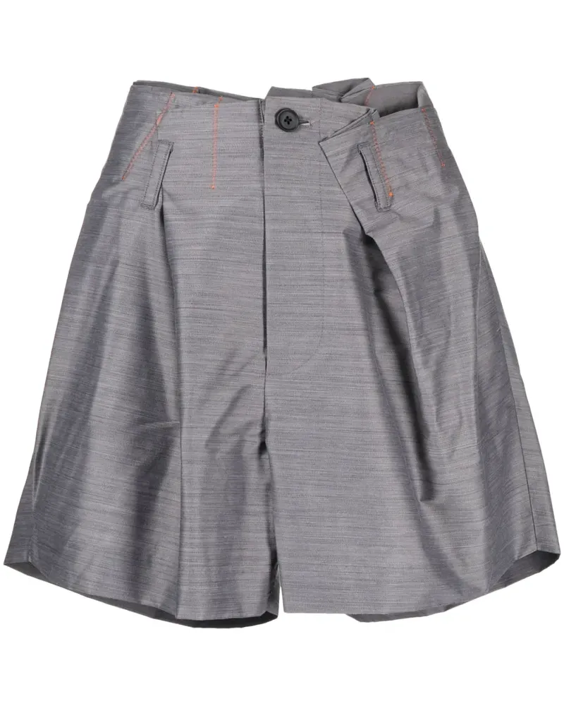 kolor Asymmetrische Shorts - Grau Grau