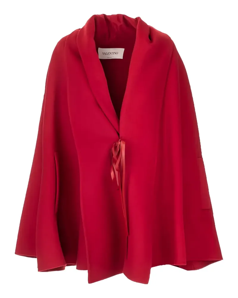 Valentino Garavani Cape-Mantel mit Schleifendetail - Rot Rot